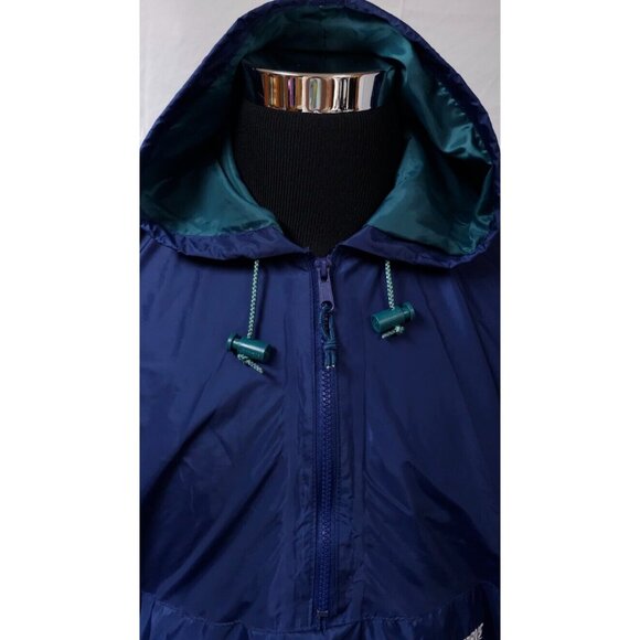 Stearns Dry Wear 1/2 Zip Pullover Blue Packable Windbreaker Rain Coat Jacket (L) - Picture 4 of 13